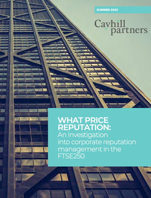 What Price Reputation Report by Cayhill Parnters